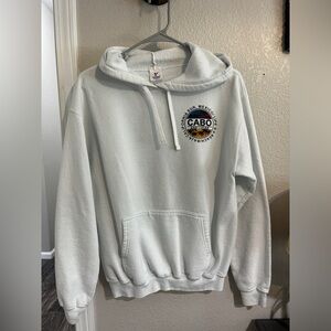 YAZBEK, fleece, Cabo|San Lucas light blue sweatshirt